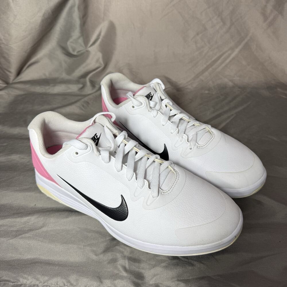 Nike Infinity G Golf Shoes Mens 11 Wide White Pink Golfing Low Top CT0535-100